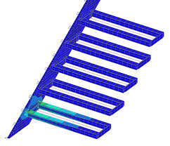 The trick is that the metal stringer, instead of being on the outside, installs into the wall. Statik Konstruktion