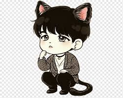 Tom and jerry fans | all things tom and jerry! Bts Drawing Chibi Fan Art Bts Chibi Mammal Cat Like Mammal Black Hair Png Pngwing