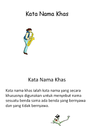 Kata nama khas tak hidup 8. Kata Nama Khas