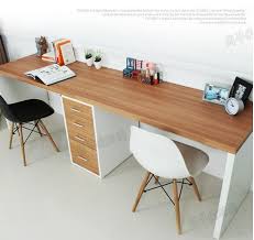 Chic Double Long Table Desk Computer Desk Home Desktop Computer Desk Within Long Ikea Desk Home Office Design Desks For Small Spaces Home Office Furniture