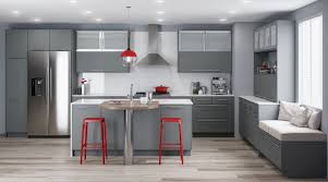 Seta Grigio Super Matte Coastal Kitchen Cabinets Kitchen Cabinets Contemporary Walnut Kitchen