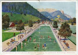 The town is located in the tennengau region south of the city of salzburg, stretching along the salzach river in the shadow of the untersberg massif, close to . Ein Strandbad Fur Hallein Tennengau