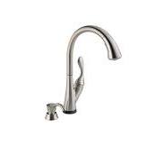Delta Ashton Stainless 1-handle Deck Mount Pull-down Touch ...