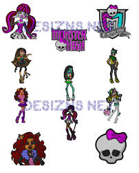 Buy monster high bath towel: Monster High 4x4 Embroidery Machine Designs