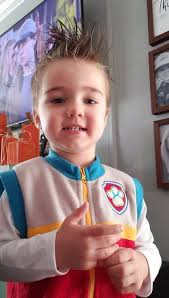 Riff Raff was represented at our house last night. Ostrich stopped by