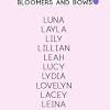 From luna to layla, choose the best name for your lovely little lady. 1