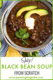 Black Bean Soup From Dried Beans Pin On Food Bloggers Central Sharing Board