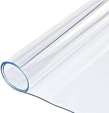 2 Sets Multi Size Table Protector Clear Plastic Tablecloths Vinyl Protective Desk Cover Dining T Coffee Table Protector Plastic Table Covers Plastic Tablecloth