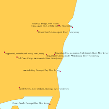 beaverdam creek entrance metedeconk river new jersey tide