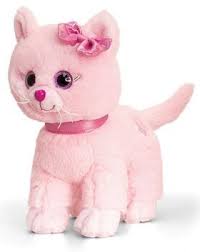 Pluschtier Katze Rosa Mit Glitzeraugen Glitter Gems Kuscheltier Ca 25 Cm Kittens Kitten Big Eyes