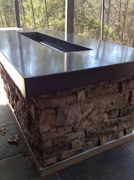 Polished Concrete Countertops Fire Pit Decor Rustic Fire Pits Fire Pit And Adirondack Chairs