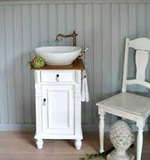 Die vielfalt der angebotenen designs und formen ist riesig. Gaste Waschtisch Klein Waschbecken Mit Unterschrank Landhausstil Badmobel Shabby Ebay
