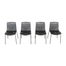 68 Off Calligaris Calligaris Black Ghost Chairs Chairs