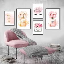Wall art for bedroom canvas prints artwork bathroom wall decor abstract geometry pictures for living room bedroom decoration 12x16 x3 pcs. Modern Wall Art Home Decor Perfume Bottle Canvas Painting Coco Wall Pictures For Living Room Fashion Posters And Prints No Frame Painting Calligraphy Aliexpress