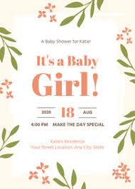 Create custom baby shower invitations to invite your friends and family to join you in celebrating the delightful moments. Free Online Baby Shower Invitation Maker Fotojet
