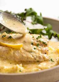Baked Fish With Lemon Cream Sauce Recipe Baked Fish Fish Recipes With Lemon Baked Fish Fillet