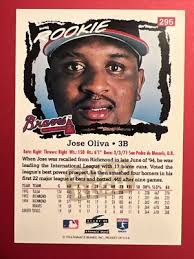 1995 Score Gold Rush #295 Jose Oliva RC Atlanta Braves Insert Baseball Card