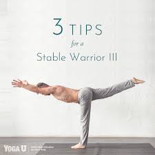 3 Tips For A Stable Warrior Iii Using A Wall In Your Yoga Practice Yoga Therapeutic Yoga Easy Yoga Workouts