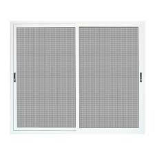 Unique Home Designs 96 In X 80 In White Sliding Patio Meshtec Ultimate Screen Door Unique House Design Patio Screen Door Screen Door