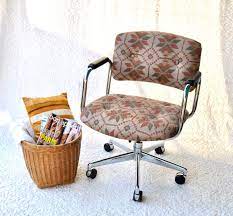 vintage united chair co desk chair bohemian pattern swivel chair modern padded office chair adjustable swivel chair executive chair vintage office chair office chair adjustable office chair