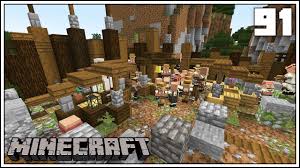 Some serious minecraft blueprints around here! Best Villager Trades Market Stalls Episode 91 Minecraft 1 14 Survival Let S Play Youtube