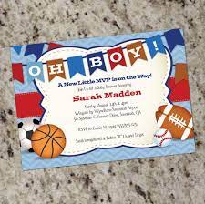 Oh Boy All Star Sports Baby Shower Invitation Boy Baby Etsy Sports Baby Shower Sports Baby Shower Theme Sports Baby Shower Invitations