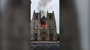 Nantes prosecutor pierre sennes confirmed there had been three fire hotspots in the building and announced that an arson investigation the fire started at the gothic cathedral in the early morning. Nantes Cathedral Fire Volunteer Admits Starting Blaze Says Lawyer Bbc News