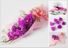 Silk flower wedding bouquet wrapped with long grosgrain ribbon. Diy Flower Bouquet Tutorial For Android Apk Download
