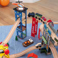 Kidkraft figure 8 train set $35.00 sale price: Kidkraft Super Highway Train Set With 80 Accessories Included Walmart Com Walmart Com