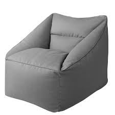 Better Homes Gardens Outdoor Bean Bag Chair Grey Walmart Com In 2020 Outdoor Bean Bag Chair Bean Bag Chair Comfy Chairs