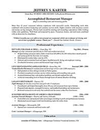 Restaurant Manager Resume Will Ease Anyone Who Is Seeking For Job Related To Managing A Restaurant A Mana Restaurant Management Manager Resume Resume Examples