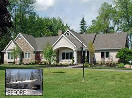 Rambler or ranch house style originated in the united states as a domestic architectural style. Ranch Style House Remodel Before And After Ranch Style Home Exterior Remodels Ranch Style House Rem Exterior House Remodel Ranch House Remodel Exterior Remodel