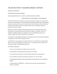 Ética.para estudiantes de ▶ educación básica 【primaria】. Actividades Para La Clase De Etica Y Valores Variaciones Clase