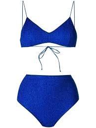 Shop for tween girls' swimwear at nordstrom.com. Oseree Metallic Thread Bikini Farfetch Bikinis Clothes Design Blue Swimwear