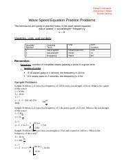 › describing waves physics classroom answers. Lab 7 Docx Dwayne Casasola Alexandria Rickard Rodolfo Molina Wave Speed Equation Practice Problems The Formula We Are Going To Practice Today Is The Course Hero