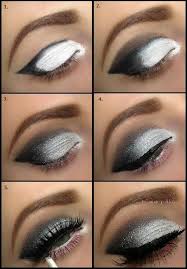 Black And Silver Smokey Eye Makeup Grey Smokey Eyes Eye Makeup Grey Smokey Eye Cheer Makeup