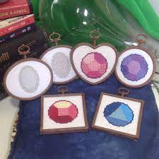 Advanced cross stitch is a design site supporting independent artists we offer original patterns only available here. Five 5 Crystal Gem Cross Stitch Patterns Steven Universe Etsy In 2021 Cross Stitch Cross Stitch Patterns Stitch Patterns