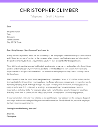 How To Write A Career Change Cover Letter Climb Credit
