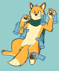 GIF] lucky fox by Leey -- Fur Affinity [dot] net