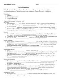 Pest should be managed, but use pesticides only as a last resort. Environmental Science Name Food And Agriculture Goal The