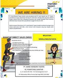 We did not find results for: Lowongan Kerja Medan April 2021 Di Pt Bank Mandiri Taspen Tbk Lowongan Kerja Medan Terbaru Tahun 2021