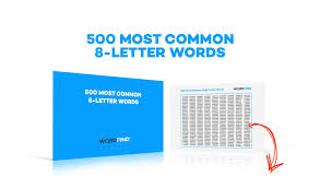 Learn our list of words beginning with e, then go forth and pwn. 500 Most Common 8 Letter Words List