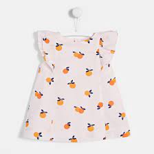 Baby Girl Dress With Clementine Motif Jacadi Paris Little Girl Fashion Baby Girl Dresses Girls Dresses