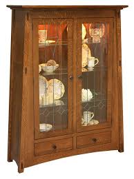 Amish Mccoy Mission Curio Cabinet Curio Cabinet Mission Style Furniture Amish Furniture