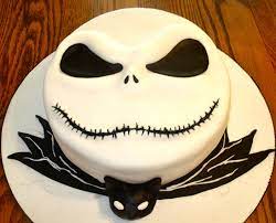 I made two 9″ round i made this jack skellington cake for my friend's graduation party. Jack Skelington Cake Nightmarebeforechristmas Littlesweetiescupcakes Halloween Cakes Jack Skellington Cake Nightmare Before Christmas Cake