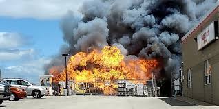 Emergency crews responded to an industrial fire at superior propane on bayview drive in barrie's south end, friday afternoon. 2pbjlm Symw Nm