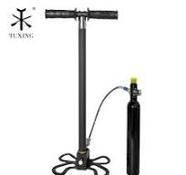 TUXING Best Sale Convenience High Pressure 4500psi 4 Stages 300bar 0.5L 0.7L Car Air Tank Gas Cylinder PCP Household Hand Pump