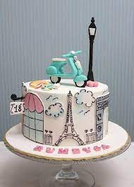 A paris party is no different. I Need This Cake Paris Cakes Cake Cake Decorating