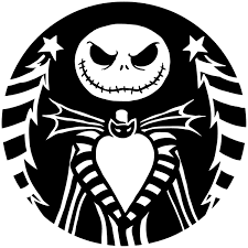 Jack skellington clipart black and white. Wandtattoo Kinder Jack Skellington Webwandtattoo Com