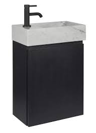 ben carok fonteinset met kraangat links massief eiken black oil onder kast toiletkraan toilet